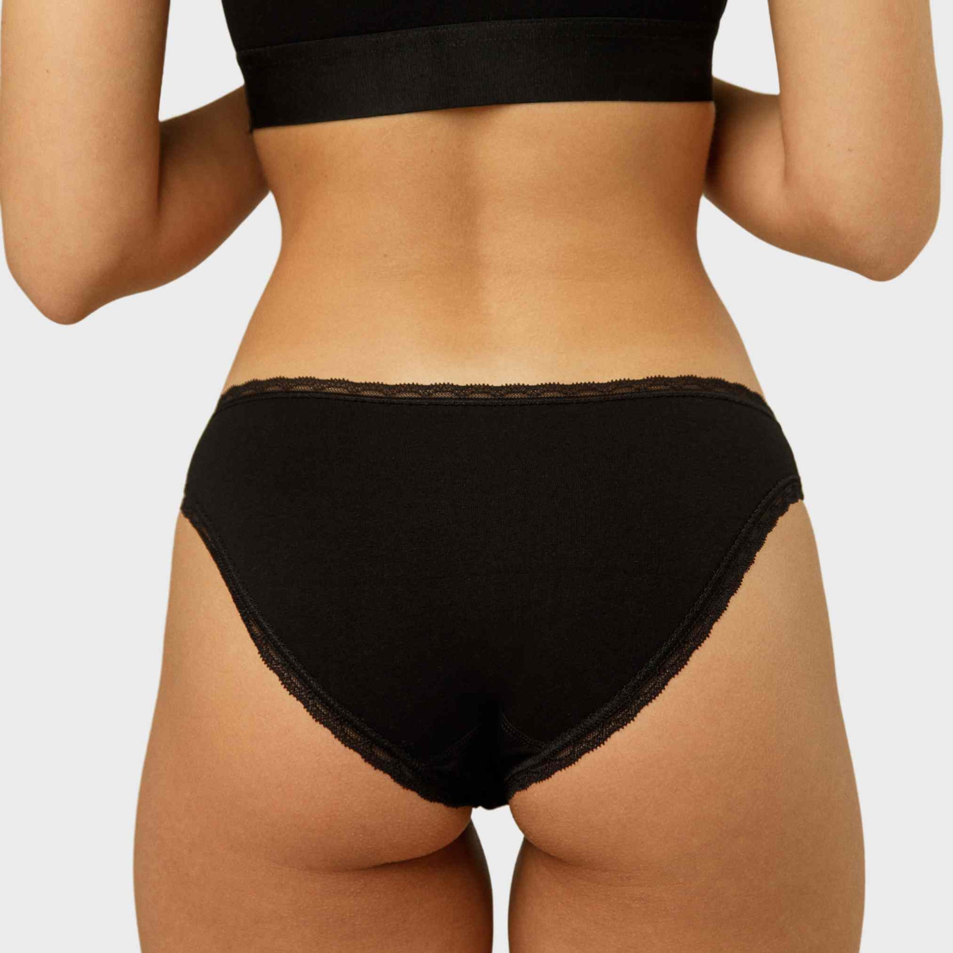 Organic Cotton Lace Bikini Brief - Underwear