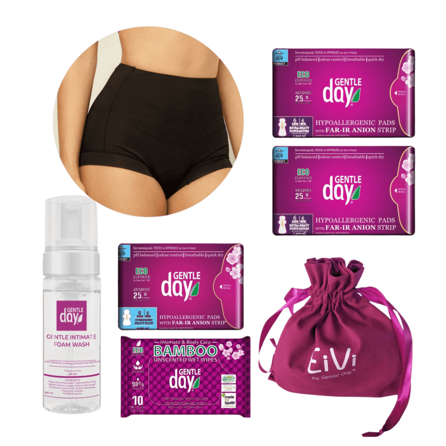 Postpartum Kit with Period Panties