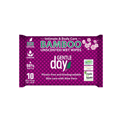 Unscented organic bamboo wet wipes