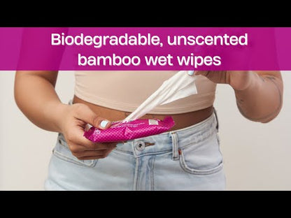 Unscented organic bamboo wet wipes